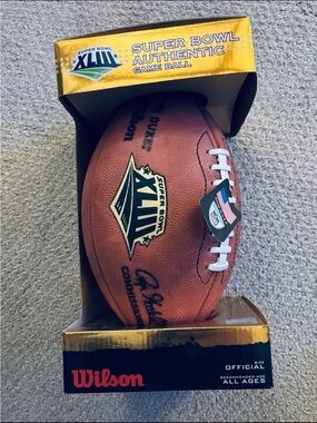WILSON NFL SUPER BOWL XLIII AUTHENTIC GAME BALL